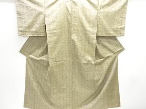 幾何学模様織り出し西陣お召着物